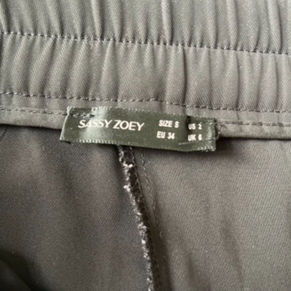 Sassy Zoey Farah Pant Black pants women's size Small, US 2  EU34 UK6 wide legs - Picture 14 of 14